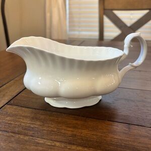 Royal Albert Reverie White Bone China Gravy Boat